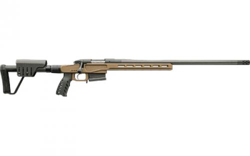 Bergara Premier Series MG Lite Rifle, Bolt Action Rifle, 300 Winchester Magnum, 24 Carbon Fiber Barrel, Threaded 5/8-24, Omni Muzzle Brake, Cerakote Finish, Black, Magnesium Chassis Stock w/ Folder, 5 Rounds, AICS Style Detachable Magazine, Right Hand BPR37-300WM