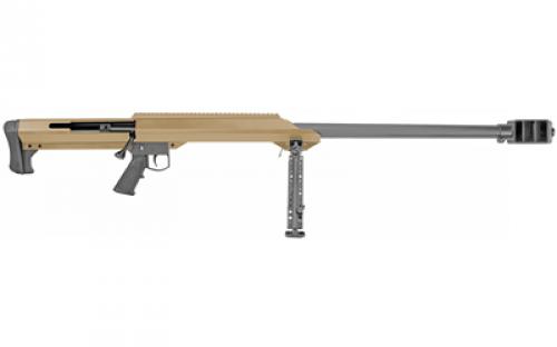 Barrett 99A1, Bolt Action Rifle, Single Shot, 416 Barret, 32" Heavy Barrel, 3 Port Muzzle Brake, Cerakote Finish, Flat Dark Earth, Match Trigger, Bipod 13272