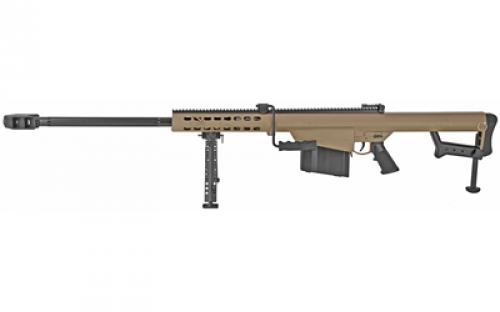 Barrett 82A1, Semi-automatic Rifle, 50BMG, 29 Fluted Barrel, 2 Port Muzzle Brake, Cerakote Finish, Flat Dark Earth, Synthetic Stock, 10 Rounds, 1 Magazine, Carry Case 14031