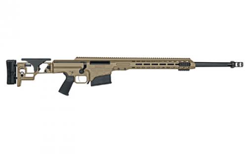 Barrett MRAD, Bolt Action Rifle, 338 Lapua, 26 Barrel, 2 Port Muzzle Brake, Cerakote Finish, Flat Dark Earth, Folding Adjustable Stock, Adjustable Cheek Rest, Magpul MOE Grip, 10 Rounds, 1 Magazine, BLEM (Scrape on Barrel and Damaged Case) 18479