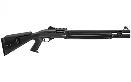 Beretta 1301 Tactical, Semi-automatic Shotgun, 12 Gauge, 3" Chamber, 18.5" Barrel, Optima Bore HP, Anodized Finish, Black, Synthetic Stock with Pistol Grip, Polymer, Improved Cylinder, Ghost Ring Sight, 7 Rounds J131TP18C