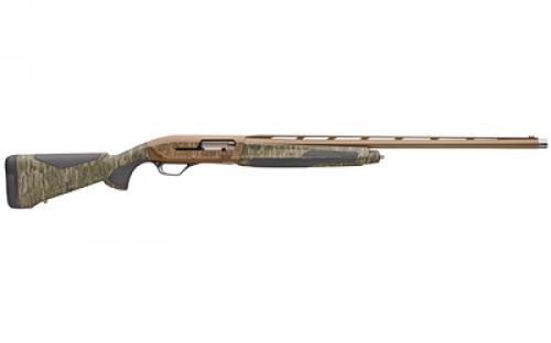 Browning Maxus II Wicked Wing, Semi-automatic Shotgun, 12 Gauge, 3.5 Chamber, 28 Barrel, Cerakote Finish, Burnt Bronze, Mossy Oak Bottomland Composite Stock, Includes 3 Choke Tubes - Improved Cylinder, Modif ied & Full Invector, Right Hand, 4 Rounds, BLEM (Damaged Case) 011706204