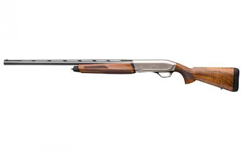 Browning Maxus II Ultimate, Sporting Shotgun, Semi-automatic, 12 Gauge, 3 Chamber, 28 Barrel, Nickel Plated Finish, Turkish Walnut Stock, Fiber Optic Sight, 4 Rounds, Invector Plus Chokes - Full, Mod, IC, Right Hand 011744304