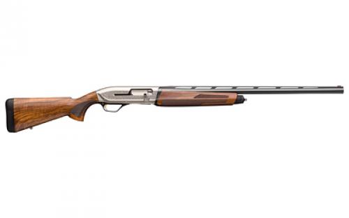 Browning Maxus II Ultimate, Sporting Shotgun, Semi-automatic, 12 Gauge, 3" Chamber, 28" Barrel, Nickel Plated Finish, Turkish Walnut Stock, Fiber Optic Sight, 4 Rounds, Invector Plus Chokes - Full, Mod, IC, Right Hand 011744304