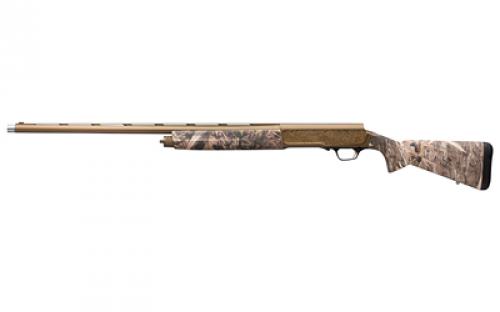 Browning A5 Wicked Wing, Semi-automatic Shotgun, 12 Gauge 3.5 Chamber, 28 Burnt Bronze Cerakote Barrel, Burnt Bronze Camo Cerakote Finish, Mossy Oak Shadow Grass Habitat Composite Stock, Fiber Optic Front Sight, Includes 3 Invector Plus Choke Tubes - F, M, IC, 4 Rounds 0119002004