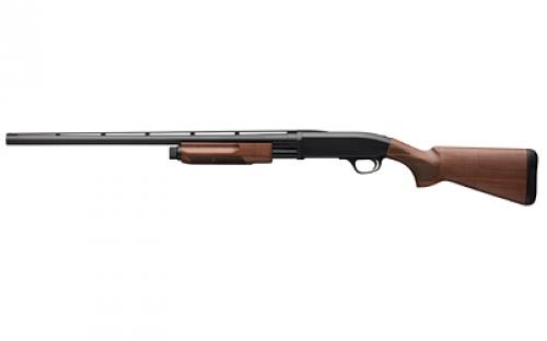 Browning BPS Field, Pump Action Shotgun, 12 Gauge, 3 Chamber, 26 Blued Barrel, Matte Finish, Black, Walnut Stock, Bead Front Sight, Includes 3 Invector-Plus Choke Tubes - F,M,IC, 4 Rounds 012286305