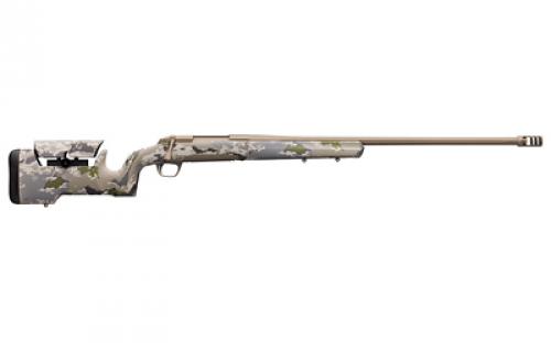 Browning X-Bolt, Hell's Canyon Max Long Range, Bolt Action Rifle, 300 Winchester Magnum, 26" Barrel, Threaded 5/8X24, Muzzle Brake, Cerakote Finish, Smoked Bronze, OVIX Camo Stock With Adjustable Cheek Riser, Right Hand, 3 Rounds 035555229