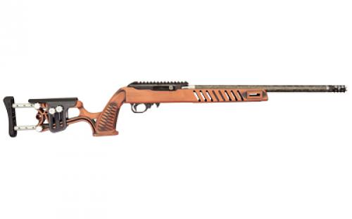 Black Rain Ordnance Professional, Semi-automatic Rifle, 22 LR, 18.5 Proof Research Threaded Barrel, 1/2X28 Thread Pitch, Cerakote Finish, Copper Suede Battleworn, Luth AR MCA-22 Stock, 10 Rounds, 1 Magazine BRO-22-P-CSB