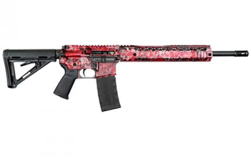 Black Rain Ordnance Spec+, Semi-automatic Rifle, AR, 223 Remington/556NATO, 16" Chrome-Moly Barrel, Anodized Finish, Red Skulls, 12" Free Float M-LOK Handguard, Magpul Pistol Grip, Magpul Stock, Black, 30 Rounds, 1 Magazine BRO-CRYPT-RED