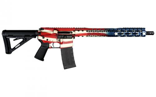 Black Rain Ordnance Spec+, Semi-automatic Rifle, AR, 223 Remington/556NATO, 16" Chrome-Moly Barrel, Cerakote Finish, Red/White/Blue, 15" Free Float M-LOK Handguard, Magpul Pistol Grip, Magpul Stock, Black, 30 Rounds, 1 Magazine BRO-PAT-AMERICA