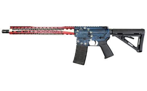 Black Rain Ordnance Spec+, Semi-automatic Rifle, AR, 223 Remington/556NATO, 16 Chrome-Moly Barrel, Cerakote Finish, Betsy Ross Flag, Magpul Pistol Grip, Magpul Stock, Black, 30 Rounds, 1 Magazine BRO-PAT-BETSY