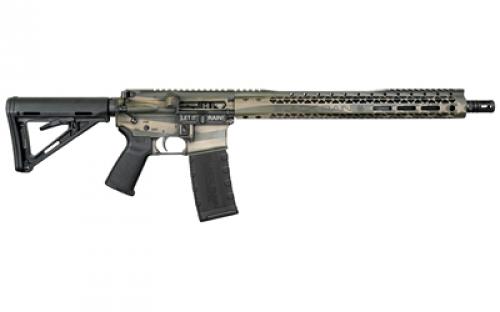 Black Rain Ordnance Spec+, Semi-automatic Rifle, AR, 223 Remington/556NATO, 16" Chrome-Moly Barrel, Cerakote Finish, Flat Dark Earth/Olive Drab Green Flag, 15" Free Float M-LOK Handguard, Magpul Pistol Grip, Magpul Stock, Black, 30 Rounds, 1 Magazine BRO-PAT-FDE-OD