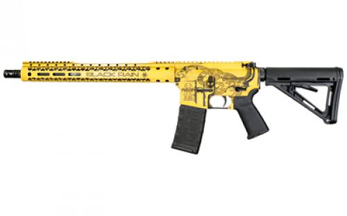 Black Rain Ordnance Spec+, Semi-automatic Rifle, AR, 223 Remington/556NATO, 16 Chrome-Moly Barrel, Cerakote Finish, Gadsden Flag, 15 Free Float M-LOK Handguard, Magpul Pistol Grip, Magpul Stock, Black, 30 Rounds, 1 Magazine BRO-PAT-GADSDEN