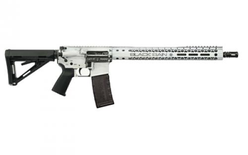 Black Rain Ordnance SPEC15, Semi-automatic Rifle, 223 Remington/556NATO, 16" Barrel, Cerakote Finish, Battleworn White, Magpul MOE Grip, Magpul Collapsible Stock, 15" Free Float Handguard, 30 Rounds, 1 Magazine BRO-SPEC-MOE-BW-BTL