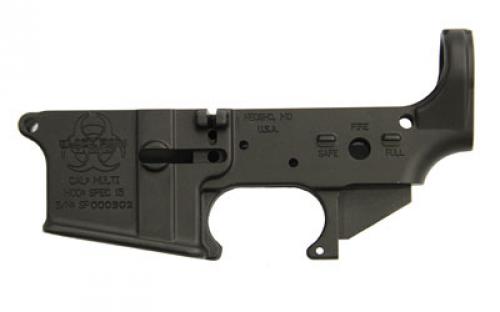 Black Rain Ordnance SPEC15 Forged Stripped Lower Receiver, 223 Remington/556NATO, Anodized Finish, Black BRO-SPEC15-LR