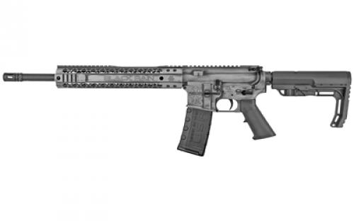 Black Rain Ordnance SPEC15, Semi-automatic Rifle, 223 Remington/556NATO, 16 Barrel, Cerakote Finish, Gray, Mission First Tactical Stock, 12 M-LOK Free Float Handguard, 30 Rounds, 1 Magazine BRO-SPEC15-SGB