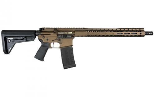 Black Rain Ordnance Spec+, Semi-automatic Rifle, AR, 223 Remington/556NATO, 16" Chrom-Moly Barrel, Cerakote Finish, Midnight Bronze, Magpul Pistol Grip, Magpul Stock, Black, 30 Rounds, 1 Magazine BRO-SSP-MB