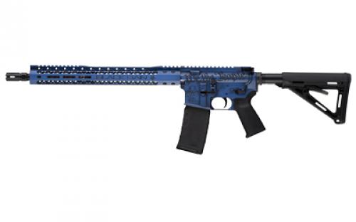 Black Rain Ordnance We The People, Semi-automatic Rifle, AR, 223 Remington/556NATO, 16 Chrome-Moly Barrel, Cerakote Finish, Blue Battleworn, 15 Free Float M-LOK Handguard, Magpul MOE Stock, 30 Rounds, 1 Magazine BRO-WTP-BLB