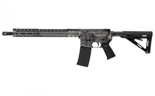 Black Rain Ordnance We The People, Semi-automatic Rifle, AR, 223 Remington/556NATO, 16 Chrome-Moly Barrel, Cerakote Finish, Titanium Battleworn (Gray), 15 Free Float M-LOK Handguard, Magpul MOE Stock, 30 Rounds, 1 Magazine BRO-WTP-TB