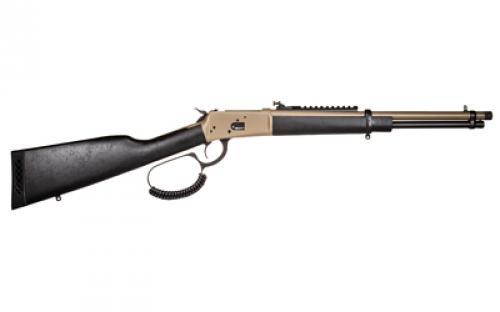 Rossi R92, Lever Action Rifle, 44 Magnum, 16.5" Round Threaded Barrel, Matte Finish, Flat Dark Earth, Coated Wood Furniture, Adjustable Sights, Picatinny Optics Rail, 8 Rounds, Right Hand 9204416U3-TB