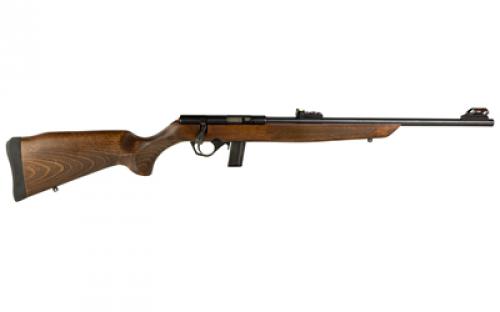 Rossi RB22, Bolt Action Rifle, 22LR, 18" Barrel, Blued Finish, Adjustable Sights, Wood Stock, 10 Rounds, 1 Magazine RB22L1811WD