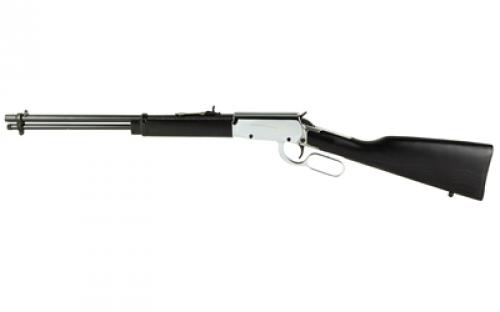 Rossi Rio Bravo, Lever Action, 22 LR, 18 Barrel, Nickel Finish, Wood Stock, Adjustable Sights, 15 Rounds RL22181WD-NI