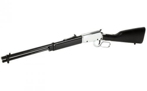 Rossi Rio Bravo, Lever Action, 22 LR, 18" Barrel, Nickel Finish, Wood Stock, Adjustable Sights, 15 Rounds RL22181WD-NI