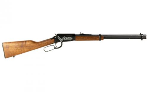 Rossi Rio Bravo, Lever Action, 22 WMR, 20" Barrel, Adjustable Sights, Wood Stock, "Life, Liberty, and the Pursuit of Happiness" Engraved on Receiver, 12Rounds RL22W201WD-EN19