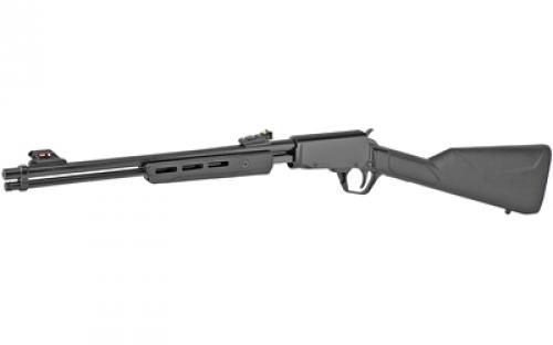 Rossi RP22, Pump Action Rifle, 22LR, 18" Barrel, Matte Finish, Black, Synthetic Stock, Adjustable Sights, 15 Rounds RP22181SY