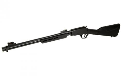 Rossi Rossi Gallery, Pump Action Rifle, 22 WMR, 20" Barrel, Matte Finish, Black, Synthetic Stock, Adjustable Sights, 12 Rounds RP22W201SY