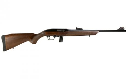 Rossi RS22, Semi-automatic Rifle, 22LR, 18" Barrel, Matte Finish, Black, Wood Stock, 10 Rounds, 1 Magazine RS22L1811WD