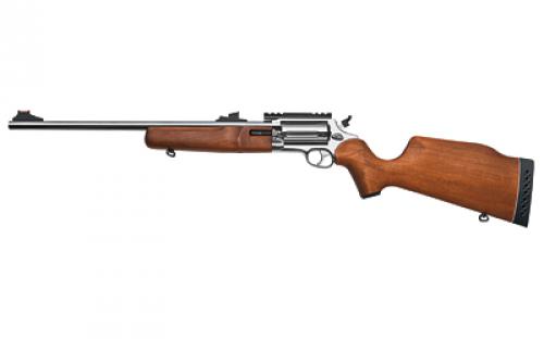 Rossi Circuit Judge, Double Action/Single Action, 410 Gauge, 45 Long Colt, 18.5" Barrel, Blued Finish, Graphite, Wood Stock, Adjustable Sights, 5 Rounds SCJ4510K