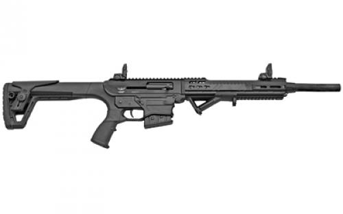 LANDOR ARMS AR12, Semi-automatic, AR, 12 Gauge 3, 18.5 Barrel, Black, Fixed Stock, Improved Cylinder/Modified/Full Chokes, Front/Rear Flip Sights, Includes 3 Magazines, (2) 5Rd and (1) 2Rd, BLEM (Damaged Box and Scratches on Finish) LND117