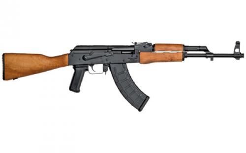 Century Arms WASR-10, Semi-automatic Rifle, 762X39, 16.25 Barrel, Matte Finish, Black, Wood Stock, RAK Enhanced Trigger Group, Side Mount Scope Rail, 30 Rounds, 1 Magazine RI1826-N