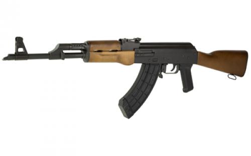 Century Arms BFT47 Essential, Semi-automatic Rifle, AK, 7.62X39, 16" Barrel, Matte Finish, Black, Polymer Grip, Walnut Stock and Handguard, Adjustable Sights, 1 Magazine, 30 Rounds, No Bayonet Lug, Cleaning Rod, or Side Rail RI4386-N