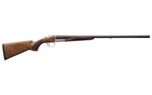 Charles Daly 512 Side-By-Side Shotgun, 12 Gauge 3 Chamber, 28 Barrel, Gloss Blued Finish, Walnut Stock With Checkered Pattern, RemChoke Thread Pattern, Fixed Sight, 2 Rounds 930.091