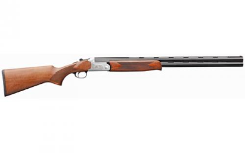 Charles Daly 202, Over/Under Shotgun, 12 Gauge, 3 Chamber, 28 Barrel, Blued Finish, Black, White Finish Receiver, Walnut Stock, 2 Rounds 930.197