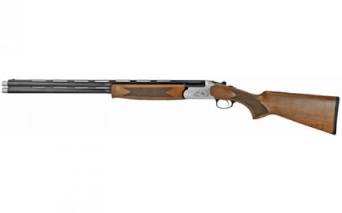 Charles Daly 202, Over/Under, 20 Gauge, 3 Chamber, 26 Barrel, Blued Finish, Black, White Finish Receiver, Walnut Stock, Fixed Fiber Optic Front Sight, 2 Rounds, Includes (5) Chokes - SK, IC, M, IM, F 930.217