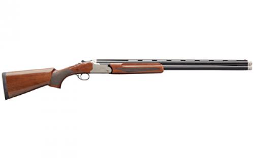 Charles Daly 202A, Over/Under Shotgun, 12 Gauge, 3 Chamber, 28 Barrel,  Blued Finish, Black, White Receiver, Walnut Stock, Fixed Fiber Optic Front Sight, 2 Rounds, Includes (5) Chokes - SK, IC, M, IM, F 930.244