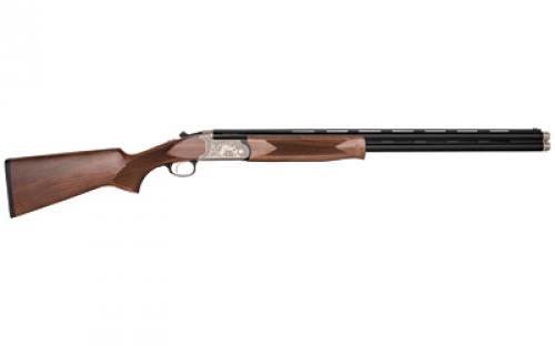 Charles Daly 202 Engraved, Over/Under Shotgun, 28 Gauge, 3 Chamber, 26 Barrel, Blued Finish, Walnut Stock With Checkered Pattern, Fiber Optic Sight, 2 Rounds, Includes 5 Choke Tubes (Beretta/Benelli)- F,IM,M,IC,C 930.344