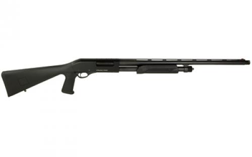 Charles Daly 355, Pump Action, 12 Gauge, 3" Chamber, 28" Vent Rib Barrel, Matte Finish, Black, Synthetic Stock, Brass Bead Front Sight, 6 Rounds, Includes 3 Choke Tubes 930.347B