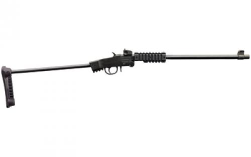 Chiappa Firearms Little Badger Single Shot, 22LR, 16.5 Threaded Barrel, 1/2x28, Blued Finish, Black, Wire Stock, Picatinny Forend, 1 Round 500.265