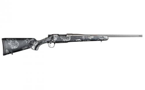 Christensen Arms Mesa FFT Titanium, Bolt Action Rifle, 6.5 Creedmoor, 20 Threaded Stainless Barrel, 5/8x24, Muzzle Brake, Natural Titanium Finish, Natural Carbon Stock w/Metallic Gray Accents, 4 Rounds, Right Hand 801-01123-00