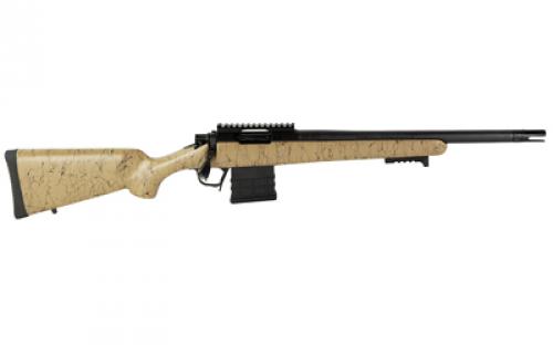 Christensen Arms Ridgeline Scout, Bolt Action Rifle, 308 Winchester, 16" Carbon Fiber Wrapped Threaded Barrel, 5/8x24, 3-Prong Flash Hider, 1:10 Twist, Black Nitride Finish, Tan/Black Carbon Fiber Composite Stock, TriggerTech Flat Trigger, 5 Rounds, 1 Magazine 801-06120-00