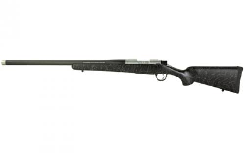 Christensen Arms Ridgeline, Bolt Action Rifle, 300 Winchester Short Magnum, 24 Threaded Carbon Fiber Wrapped Barrel, 5/8x24,  Stainless Steel Radial Brake, Stainless Steel Action, Carbon Fiber Composite Stock, Black with Gray Webbing, 4 Rounds CA10299-614411