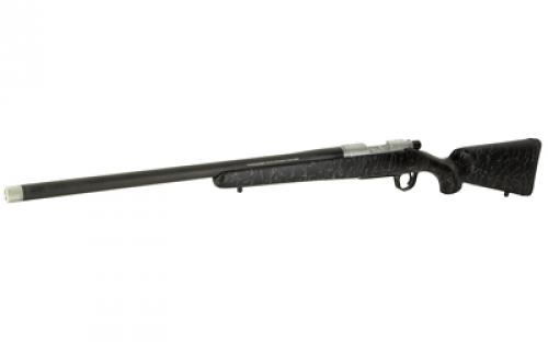 Christensen Arms Ridgeline, Bolt Action Rifle, 300 Winchester Short Magnum, 24" Threaded Carbon Fiber Wrapped Barrel, 5/8x24,  Stainless Steel Radial Brake, Stainless Steel Action, Carbon Fiber Composite Stock, Black with Gray Webbing, 4 Rounds CA10299-614411