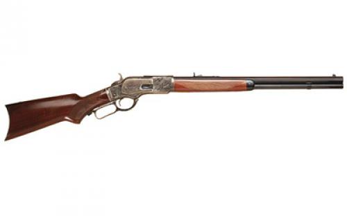 Cimarron 1873, Short Rifle, Lever Action, 357MAG/38 Special, 20 Octagon Barrel, Case Hardened Finish, Blued Barrel, Pistol Grip Walnut Stock, 10 Rounds CA213