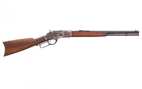 Cimarron 1873, Short Rifle, Lever Action, 357MAG/38 Special, 20 Octagon Barrel, Case Hardened Finish, Blued Barrel, Walnut Stock, 10 Rounds CA271