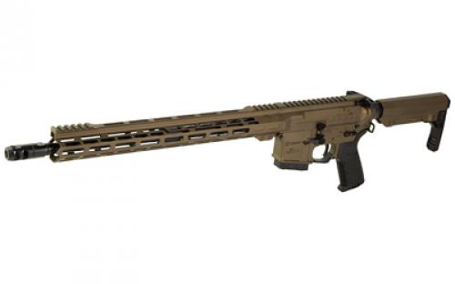 CMMG Resolute MK4, Semi-automatic Rifle, 350 Legend, 16.1" Barrel, Threaded 1/2x28, ZEROED SR Brake, Cerakote Finish, Midnight Bronze, ZEROED Polymer Grip, 15" Free Float M-LOK Handguard, CMMG Ripstock, Manual Safety, 10 Rounds, 1 Magazine 35A5FDC-MB