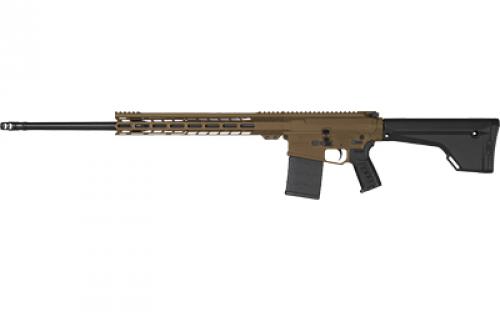 CMMG Endeavor MK3, Semi-automatic Rifle, 6.5 Creedmoor, 24 Barrel, Threaded 5/8x24, ZEROED SR Brake, Cerakote Finish, Midnight Bronze, 15 Free Float M-LOK Hand Guard, ZEROED Polymer Grip, Magpul MOE Fixed Stock, 20 Round, 1 Magazine, BLEM (Damaged Case) 65AFAFB-MB